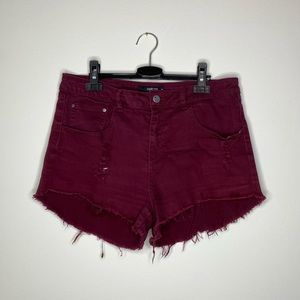 Harlow Jean shorts (wine)
